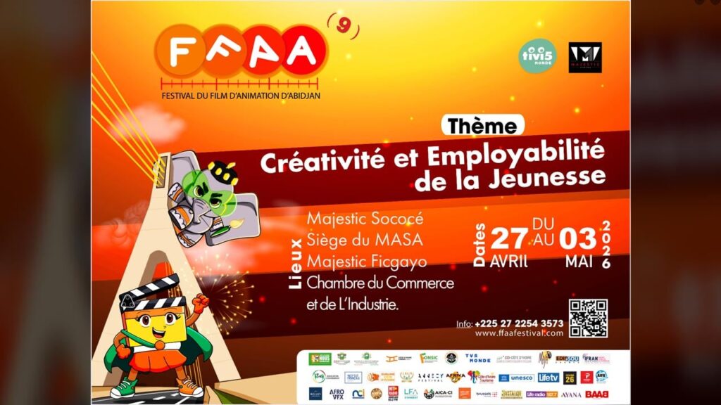 Animation: la sélection officielle du FFAA 2026 dévoilée, plus de 100 films attendus à Abidjan